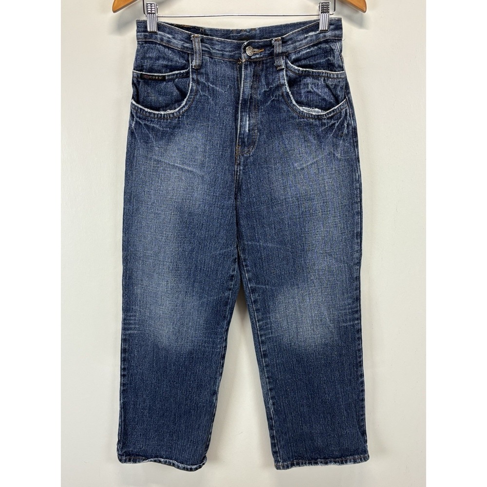 Fubu Jeans Sz 18 Youth Fits 29x27 Men's Baggy Y2K Streetwear Flap Pockets